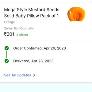 Baby Pillow With Mustard Seeds