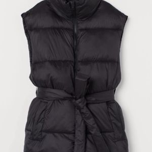 H&M Tiebelt Puffer Vest