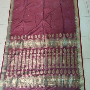 🔥Sale 🔥Banarasi Silk Saree With Blouse Women 🔥