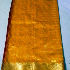 Multi Colour Pure Kanjeevaram Silk Saree