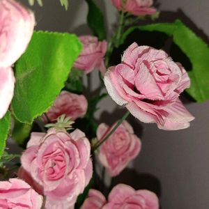 Pink Flower Big Bouquet And White Flowe