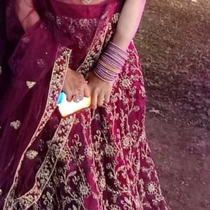 💜 SALE 🥳🥳New Lehenga (Wine Color)