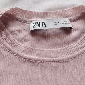 Zara Branded Crop Top