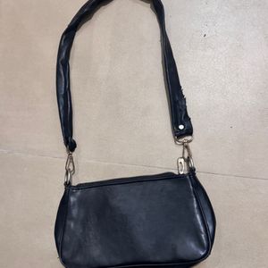 Black Baguette Bag