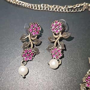 Antique Jewellery (Necklace And Earrings)