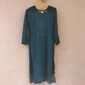 Peacock Green Colour Kurta