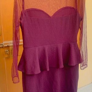 Wine Color Dress