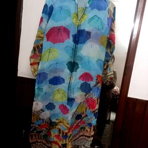 Nice Multi Colour Kurti With Zip