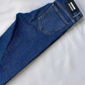 High Waist Blue Jeans