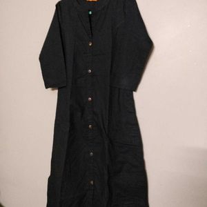 Solid Black Kurta