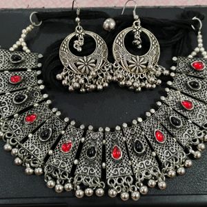 Oxidised Jewellery Set