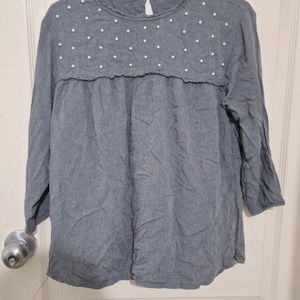 Grey Cotton Top