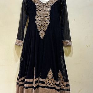 Black Colour Anarkali Suit Set Size M