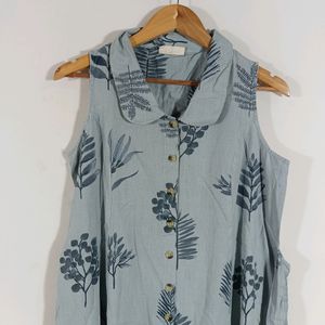 Grey Printed Casual Dress (Women)