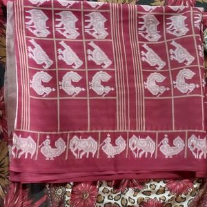 Bird Printed Saree