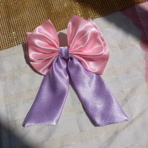 Pastal Pink And Levandar Hair Bow..