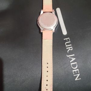 Beautiful Pink Colour Analogue Watch For Women