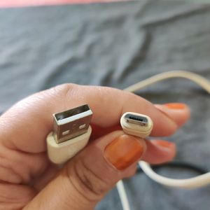 2 Data And Charging Cables(1 White Big+Grey Small)