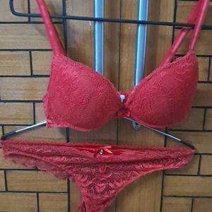 Combo Of Four Imported Fabric Bra N Panty