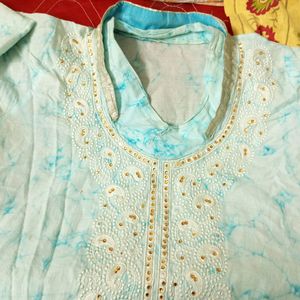 Sky Blue Kurti With Color Only In ₹99😍