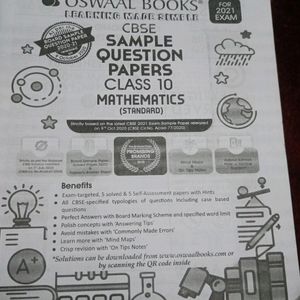 Oswaal Sample Paper X th