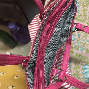 Pink Tote Handbag