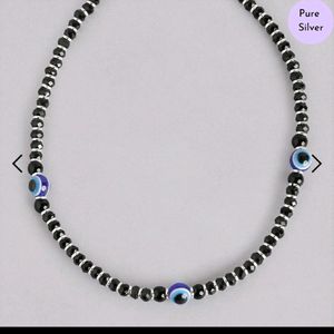 925 Pure Silver Evil Eye Anklet