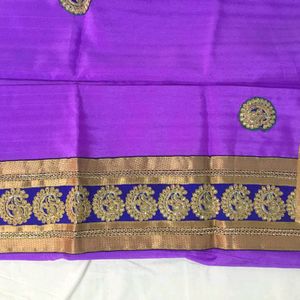 Purple Saree