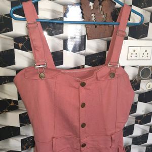 Baby Pink Dungaree