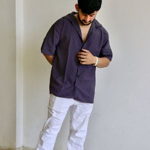 Baggy embroidery shirt