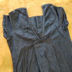 Ajio Denim Dress Size S/M