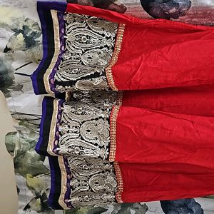 Beautiful Red Festive Anarkali