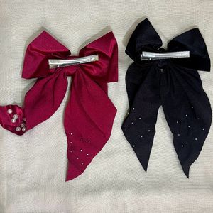 Silk Bow Clips