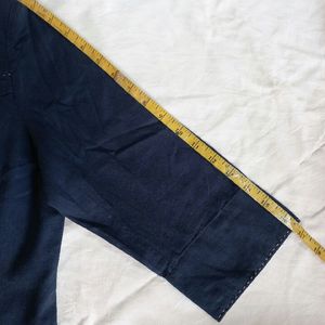 Navy Blue Cotton Shirt