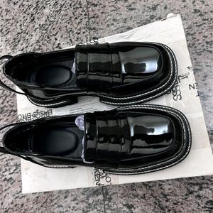 Black loafers