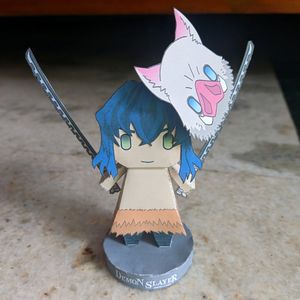 Anime Demon Slayer Inosuke Chibi Figurine(Paper)