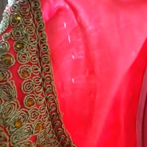 Magenta Bridal Lehenga Set With Dupatta