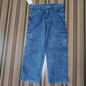 X-40 Size 34 Cargo Straight Women Denim Jeans