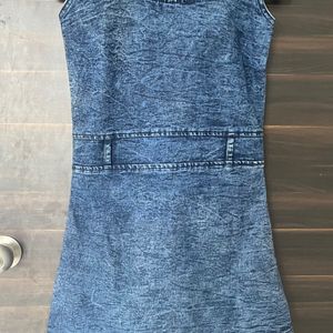 Cute Denim Dungree S/M