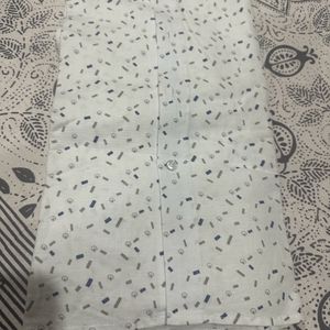 Party Wear White Stiched Shirt