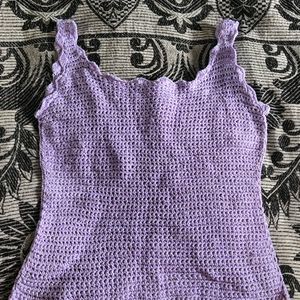 Lavander Knitted Tank Top For You Lady 😉