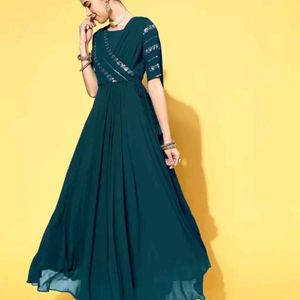 Beautiful Trendy Saree Gown For Diwali