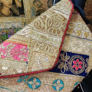 Brand New Clutch Completely Zari Embroidery