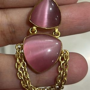 Gold Plated Stone Earrings