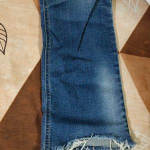 Shaded Blue Jeans Ribbed