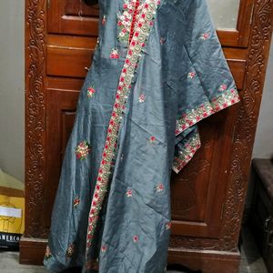 Beautiful Embroidery Long Dress With Dupatta