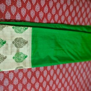 Green Tissue Saree