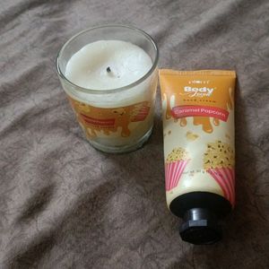 Plum Hand Cream With Scented Candle