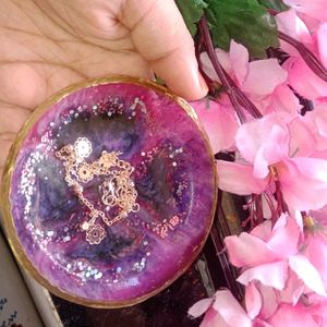 Foldable Floral Resin Jewellery Tray