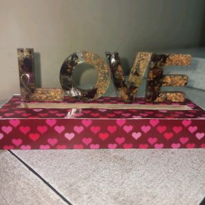 Resin LED Love Table Top